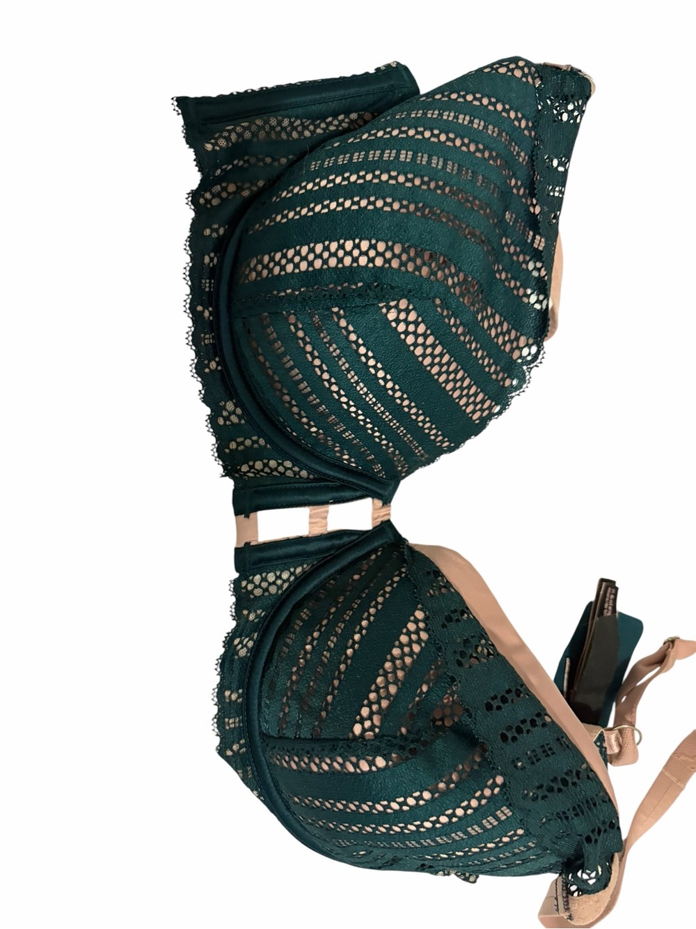 Victoria’s Secret Green Lace Underwire Bra Size 36D